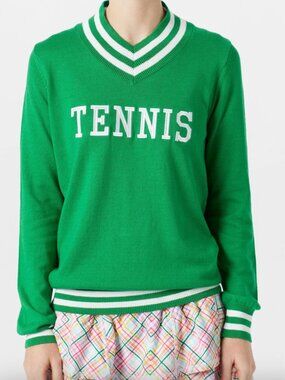 Bubble Hatton "Tennis" Green Sweater L